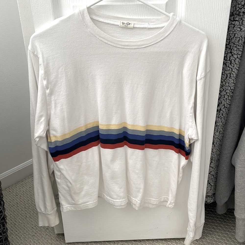 Brandy Melville Rainbow Stripe Top